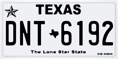 TX license plate DNT6192