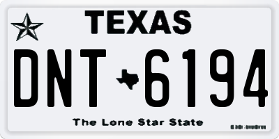 TX license plate DNT6194