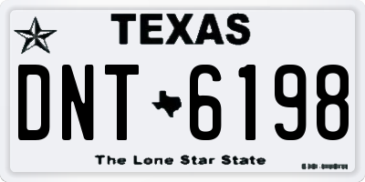 TX license plate DNT6198