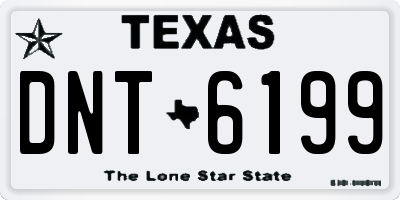 TX license plate DNT6199