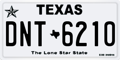 TX license plate DNT6210
