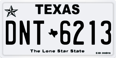 TX license plate DNT6213