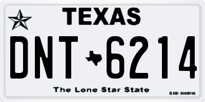 TX license plate DNT6214