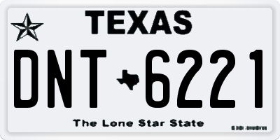 TX license plate DNT6221