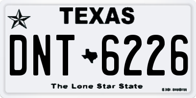 TX license plate DNT6226