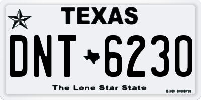 TX license plate DNT6230