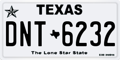 TX license plate DNT6232