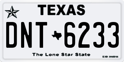 TX license plate DNT6233