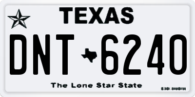 TX license plate DNT6240