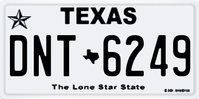 TX license plate DNT6249