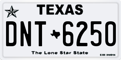 TX license plate DNT6250