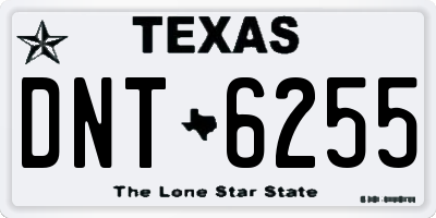 TX license plate DNT6255