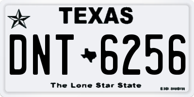 TX license plate DNT6256