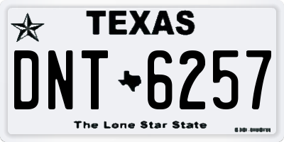 TX license plate DNT6257