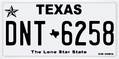 TX license plate DNT6258