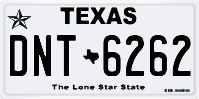 TX license plate DNT6262