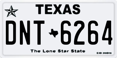 TX license plate DNT6264
