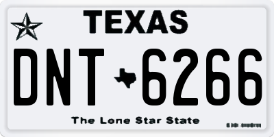TX license plate DNT6266