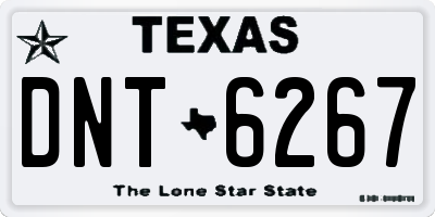 TX license plate DNT6267