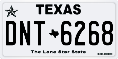 TX license plate DNT6268