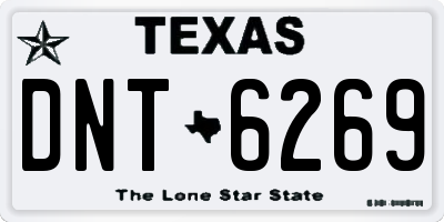TX license plate DNT6269