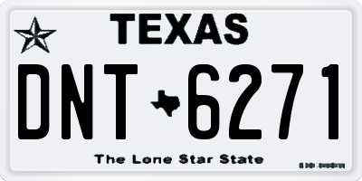 TX license plate DNT6271