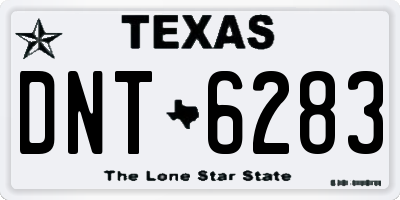 TX license plate DNT6283