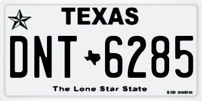 TX license plate DNT6285