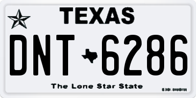 TX license plate DNT6286