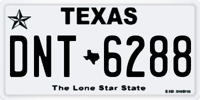 TX license plate DNT6288