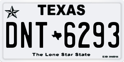 TX license plate DNT6293