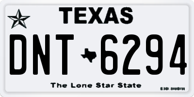 TX license plate DNT6294