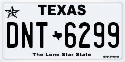 TX license plate DNT6299