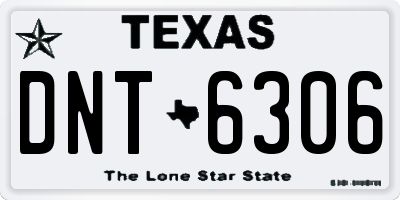 TX license plate DNT6306