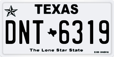 TX license plate DNT6319