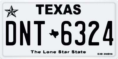 TX license plate DNT6324