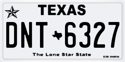 TX license plate DNT6327