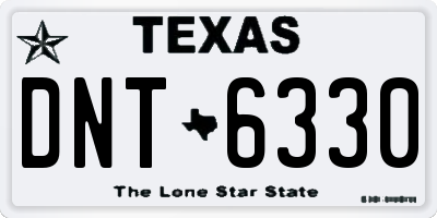TX license plate DNT6330