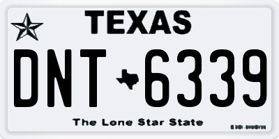 TX license plate DNT6339