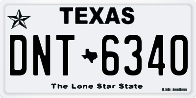 TX license plate DNT6340