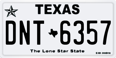 TX license plate DNT6357