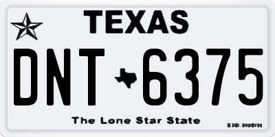 TX license plate DNT6375