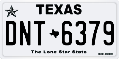 TX license plate DNT6379