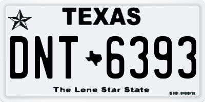 TX license plate DNT6393