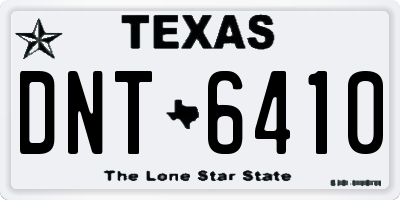 TX license plate DNT6410