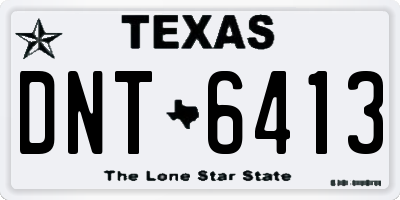 TX license plate DNT6413