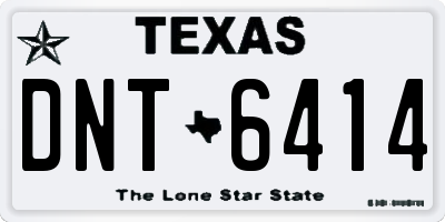 TX license plate DNT6414