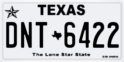 TX license plate DNT6422