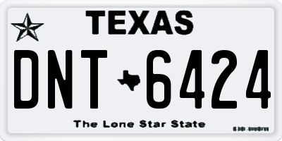 TX license plate DNT6424