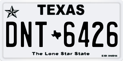 TX license plate DNT6426